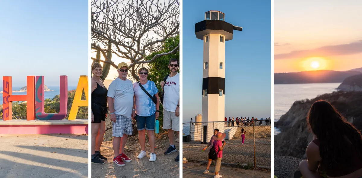 collage del faro huatulco